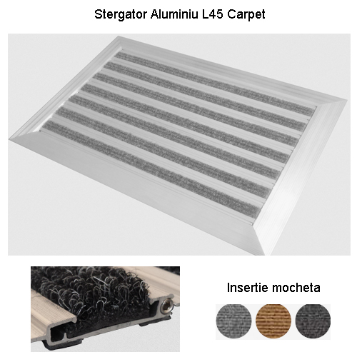 Stergator Aluminiu L45 Carpet
